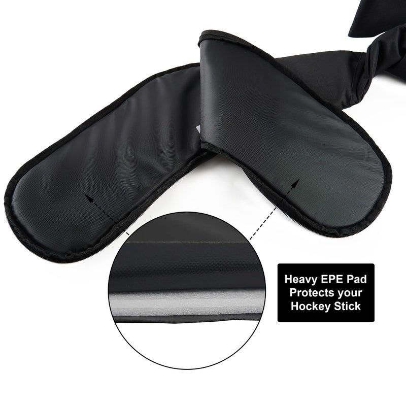 EALER HB200 Adult One Shoulder Hockey Stick Bag - Black, Light, Waterproof, Adjustable Ice Hockey Equipment for Men Senior - Image 3